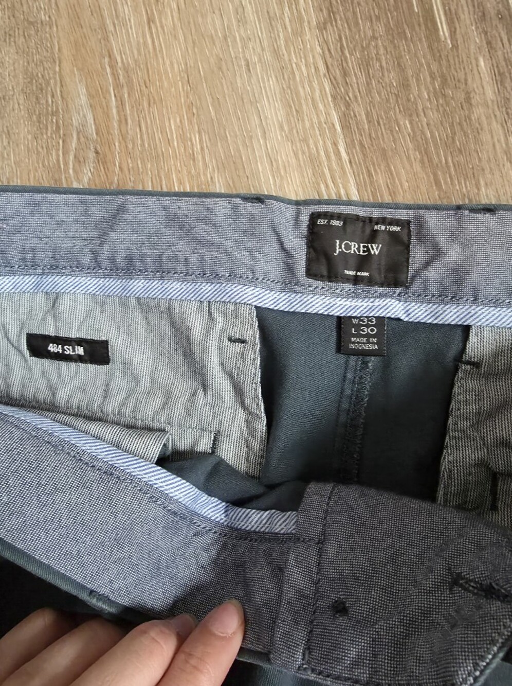 Straight Leg Dark Green Pants - Picture 2 of 3